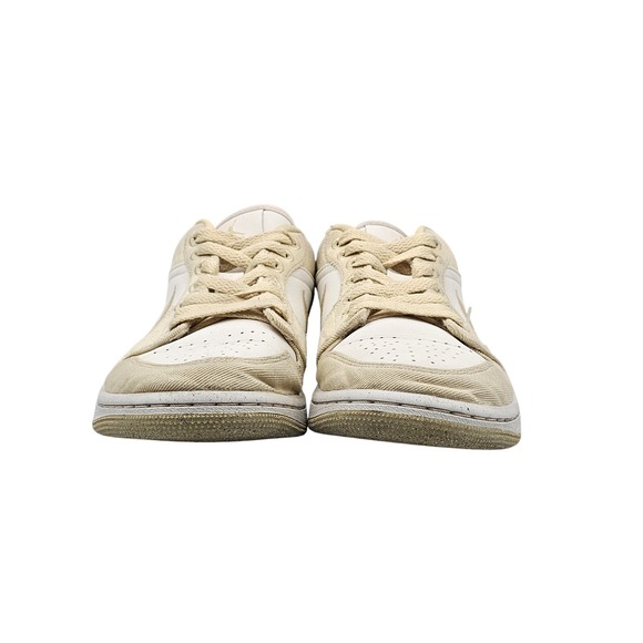 Women's Size‎ 7 US VGC Jordan 1 Low SE Team Gold Basketball Shoes White Leather - Picture 2 of 8